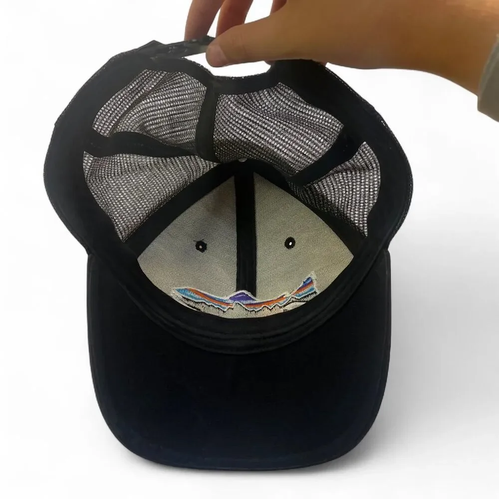 Patagonia Baseball Cap Embroidered Fish Gorpcore Utility Nautical